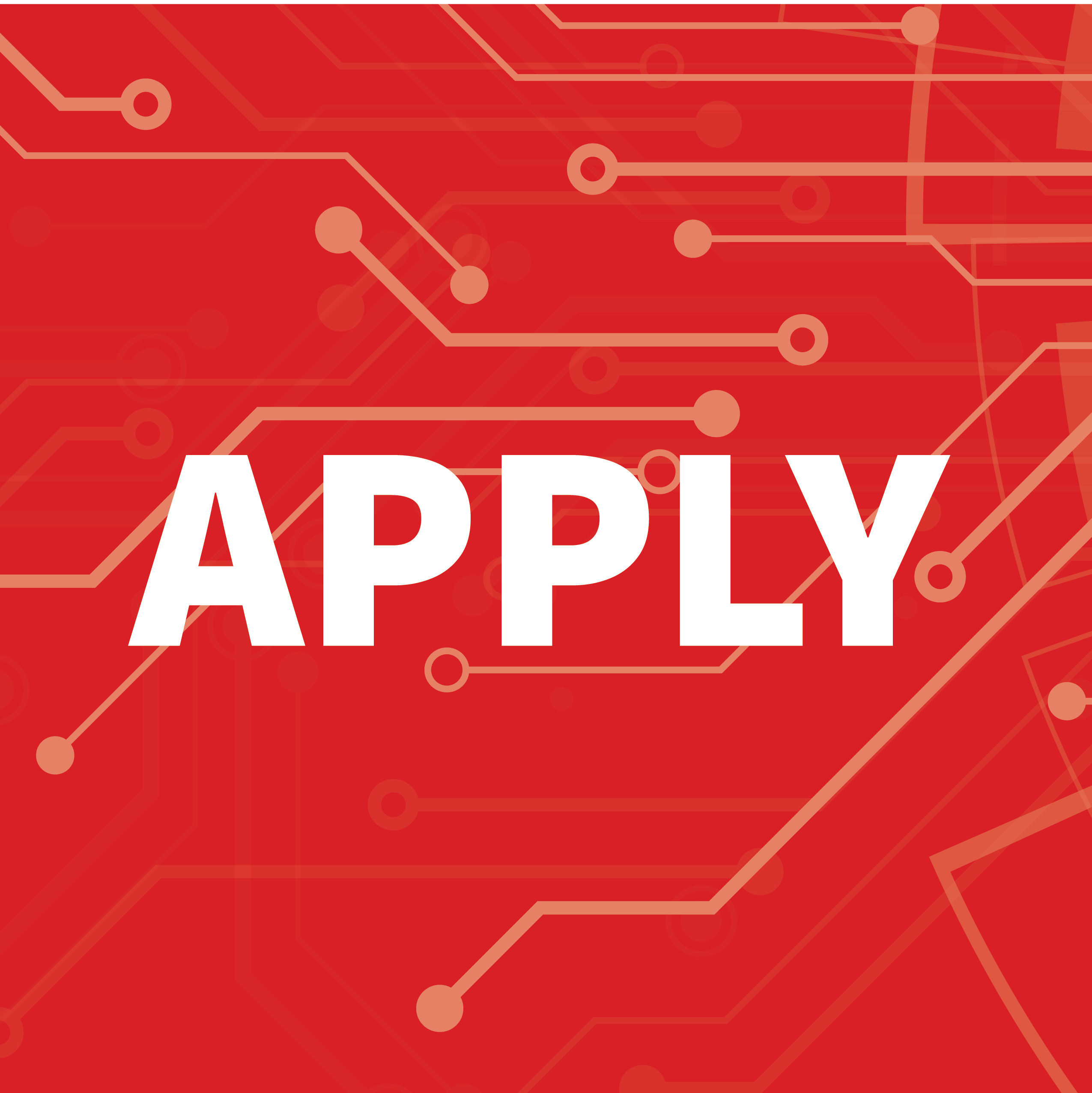 Red graphic background with the word APPLY overlayed