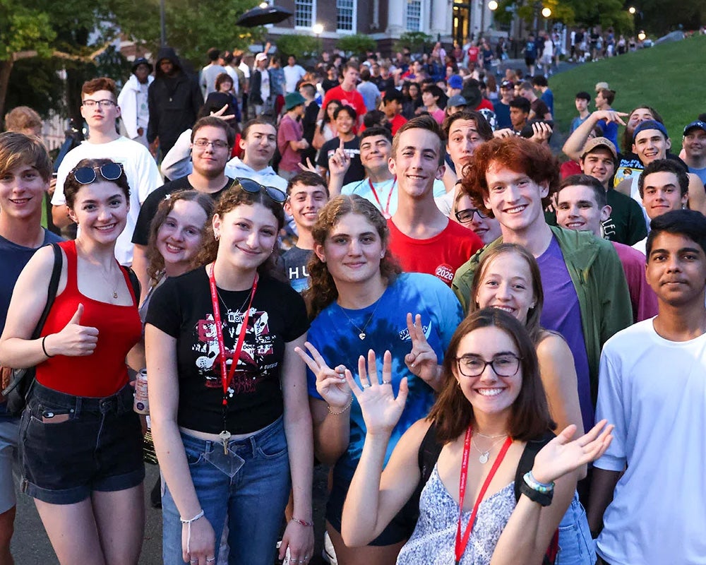 RPI Students outside on campus